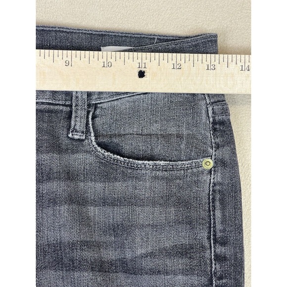 Frame jeans Womens 26 Black Le High Skinny Denim Raw Hem Mid Rise Adult - Picture 3 of 13